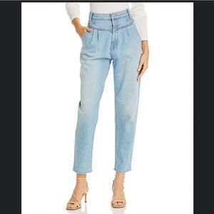 Mother The Pleated Popular Peg Straight-Leg Jeans In Intoxicated Sz 31